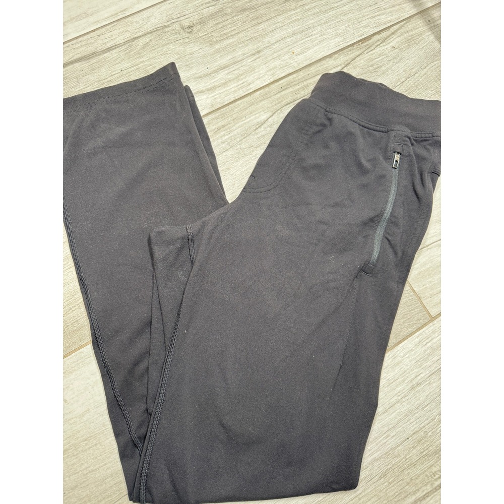 Lululemon Women's Black Athleisure Lounge Pants Workout Joggers Zipper Pockets